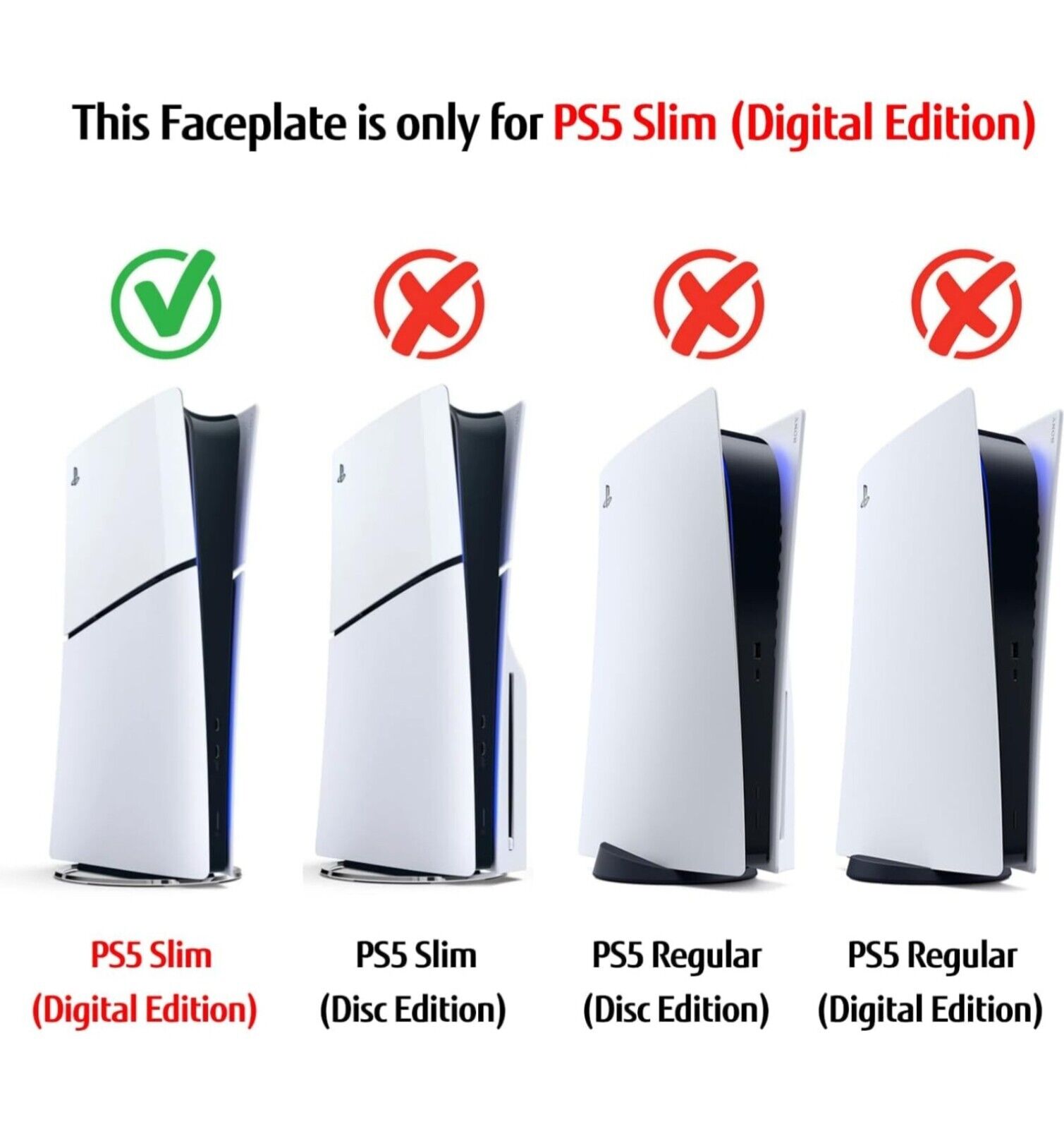 PlayStation 5 Spider-Man 2 PS5 Slim Faceplate Cover Plate Shell (Disc-Free)