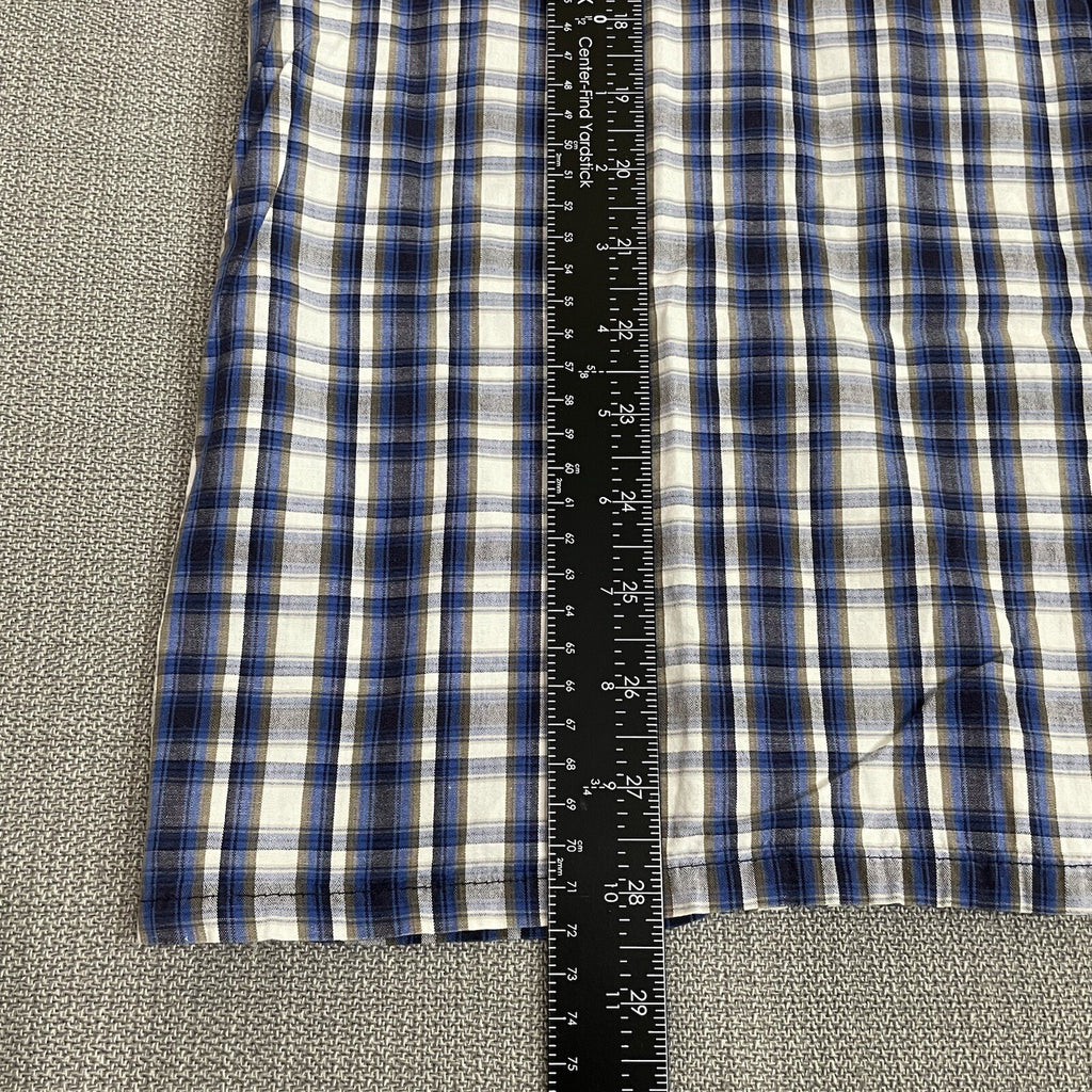 Rugged Wear Hunters Peak Men's Size M Plaid Short Sleeve Button Up Shirt