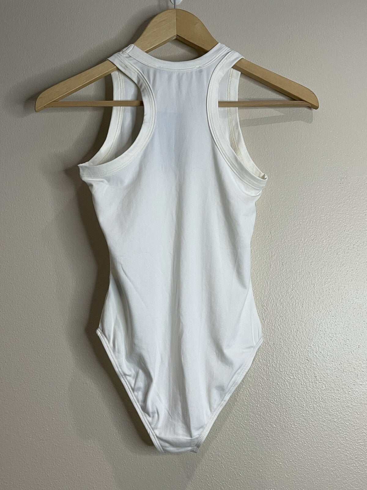 NWT Rebel Sugar Women's Size Small Cream Sleeveless Tank Top BodySuit