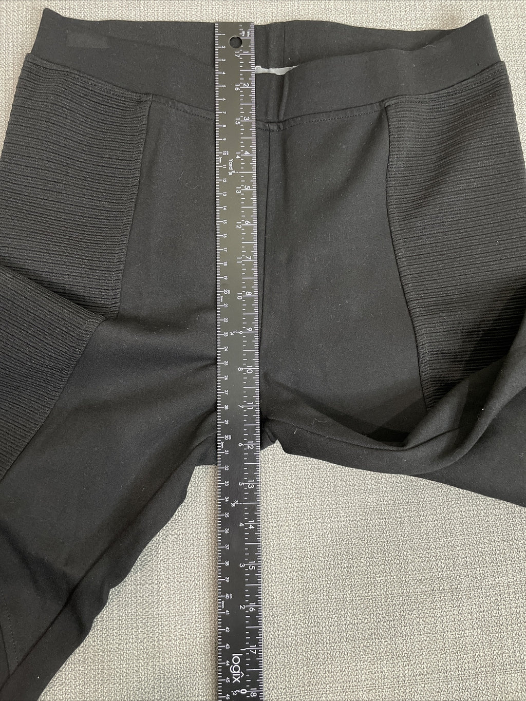 Vicinity Women’s Black Cropped Pull-On Moto Leggings Size M