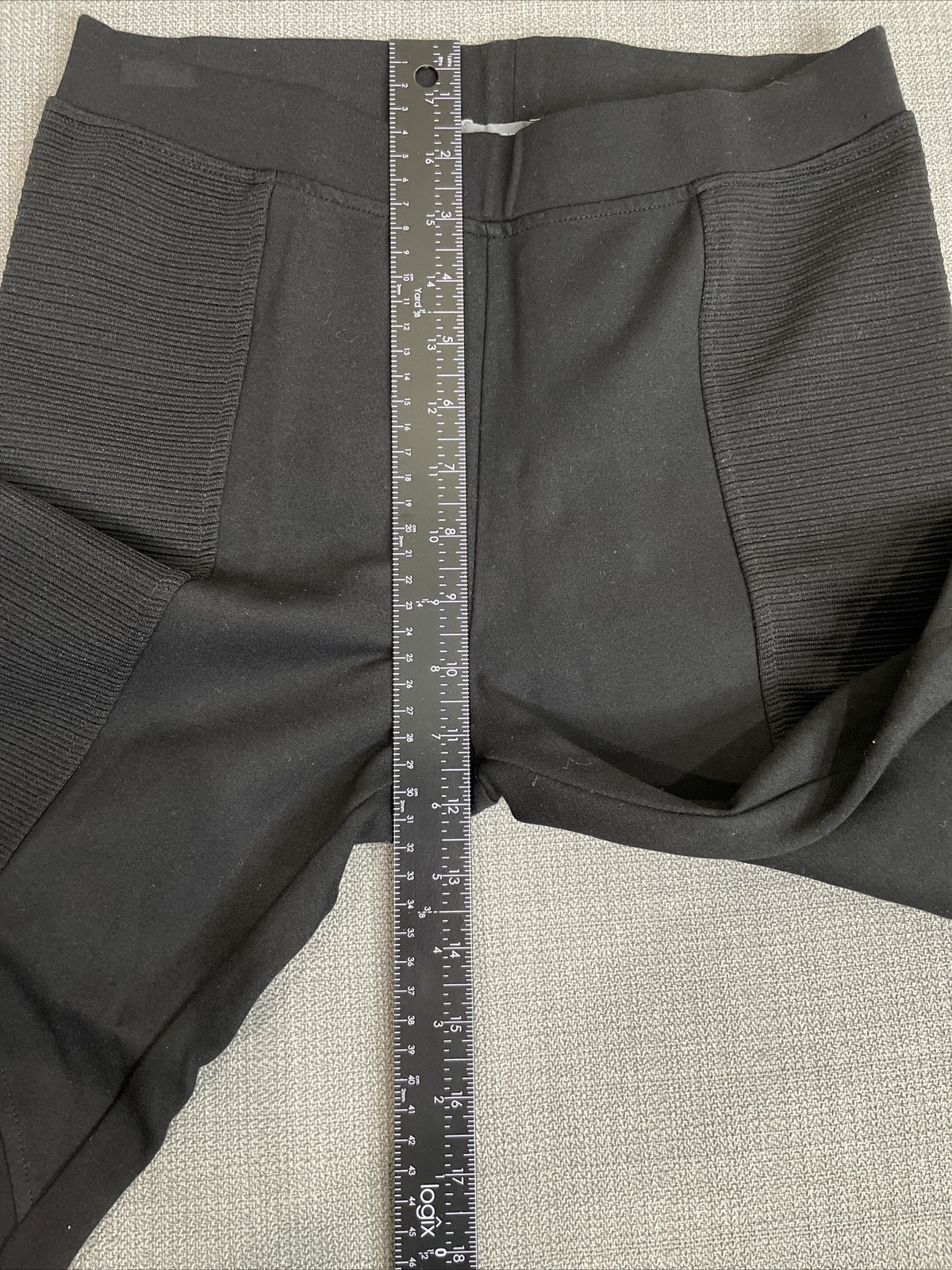 Vicinity Women’s Black Cropped Pull-On Moto Leggings Size M