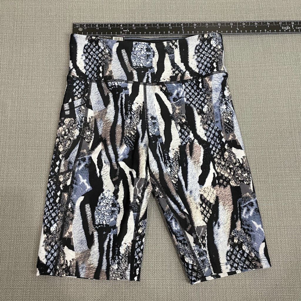 Calvin Klein Women's Small Colorful Patterned Athletic Bike Shorts Animal Print