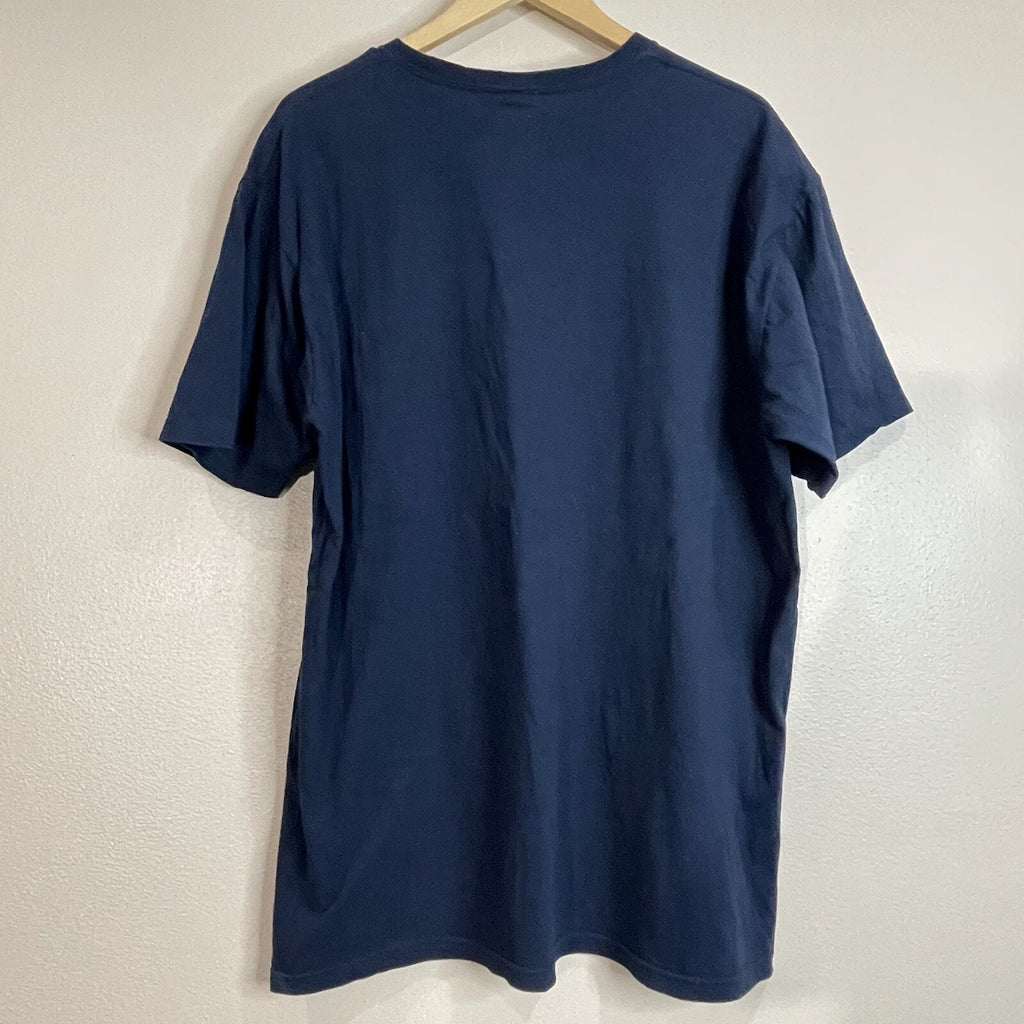 Star Wars Men's Size 2XL Blue Graphic Battle Ship Short Sleeve T-shirt