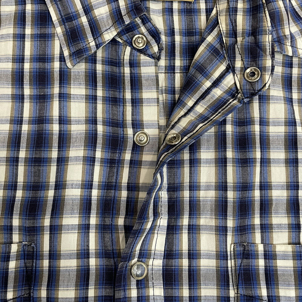 Rugged Wear Hunters Peak Men's Size M Plaid Short Sleeve Button Up Shirt