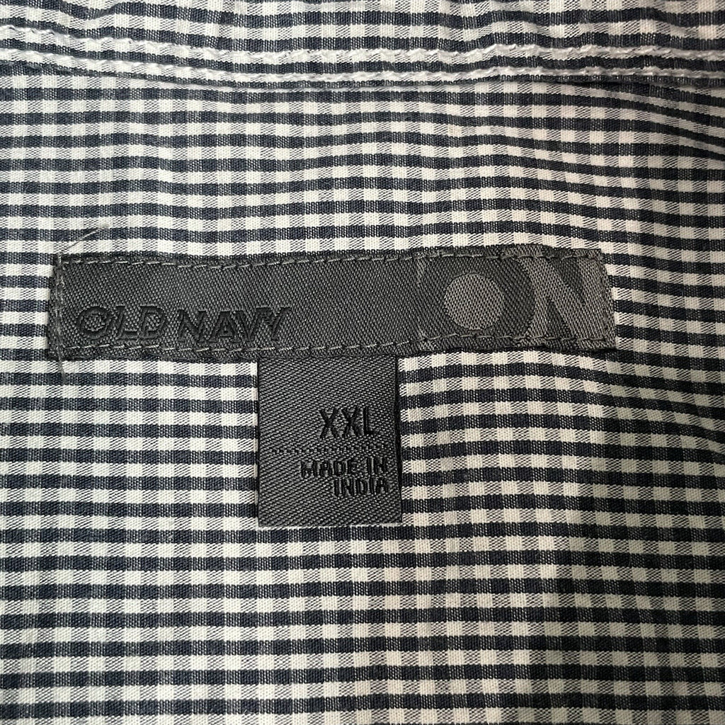 Old Navy Men's (Size XXL) 2XL Black Plaid Button Down Shirt