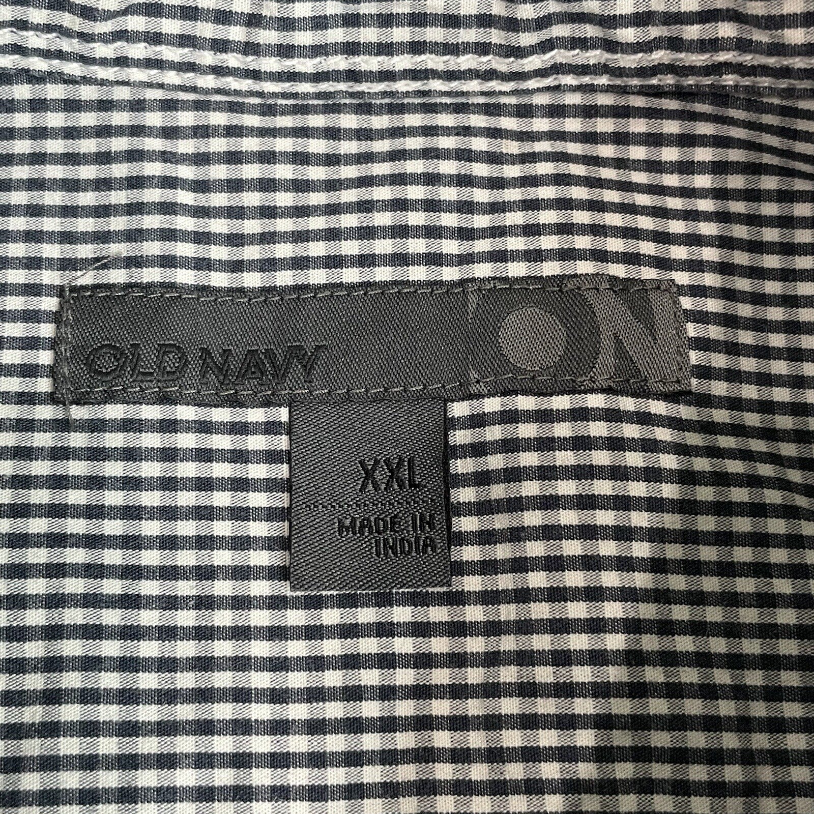 Old Navy Men's (Size XXL) 2XL Black Plaid Button Down Shirt