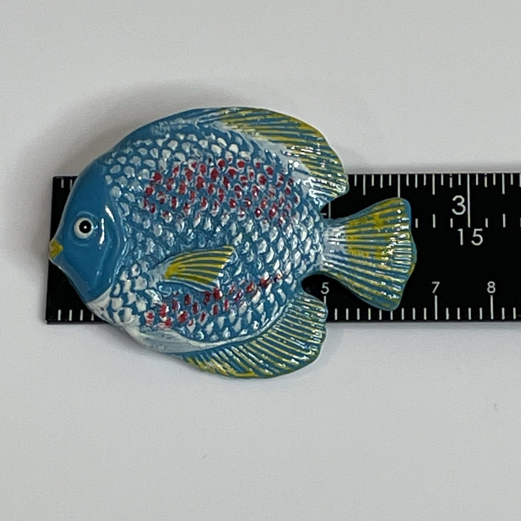 Women's Fashion Jewelry - Pins & Brooches - Colorful Detailed Textured Fish