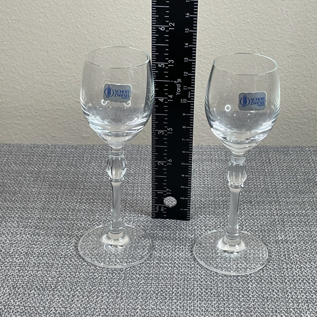 Schott Zwiesel Germany Pair of Bar Cart Drinking Glasses (Stemmed Shot Glass)