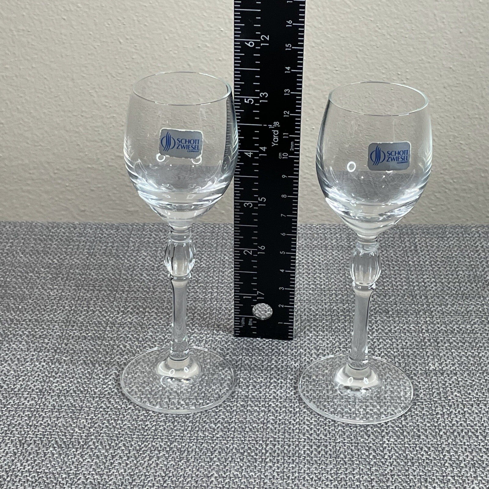 Schott Zwiesel Germany Pair of Bar Cart Drinking Glasses (Stemmed Shot Glass)