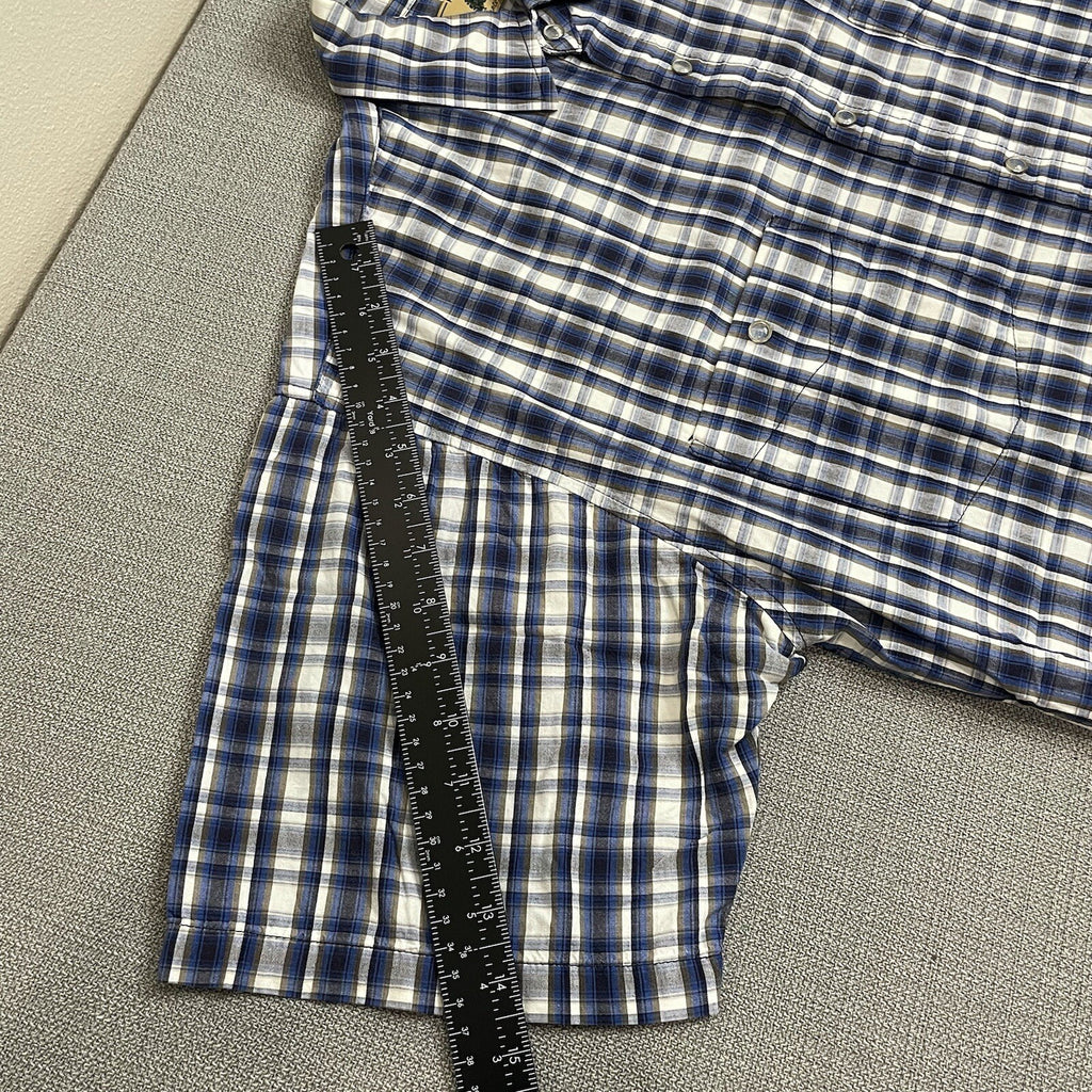 Rugged Wear Hunters Peak Men's Size M Plaid Short Sleeve Button Up Shirt