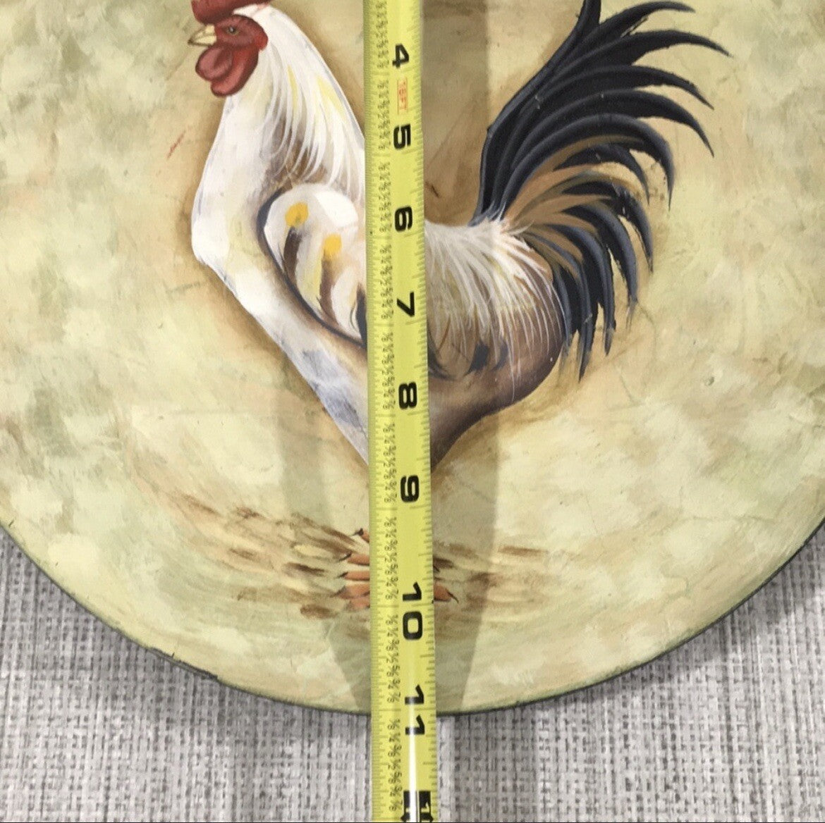 Decorative Rooster Display Plate / Art