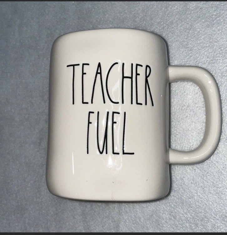 Rae Dunn Teacher Fuel Mug Coffee Tea Drink Cup
