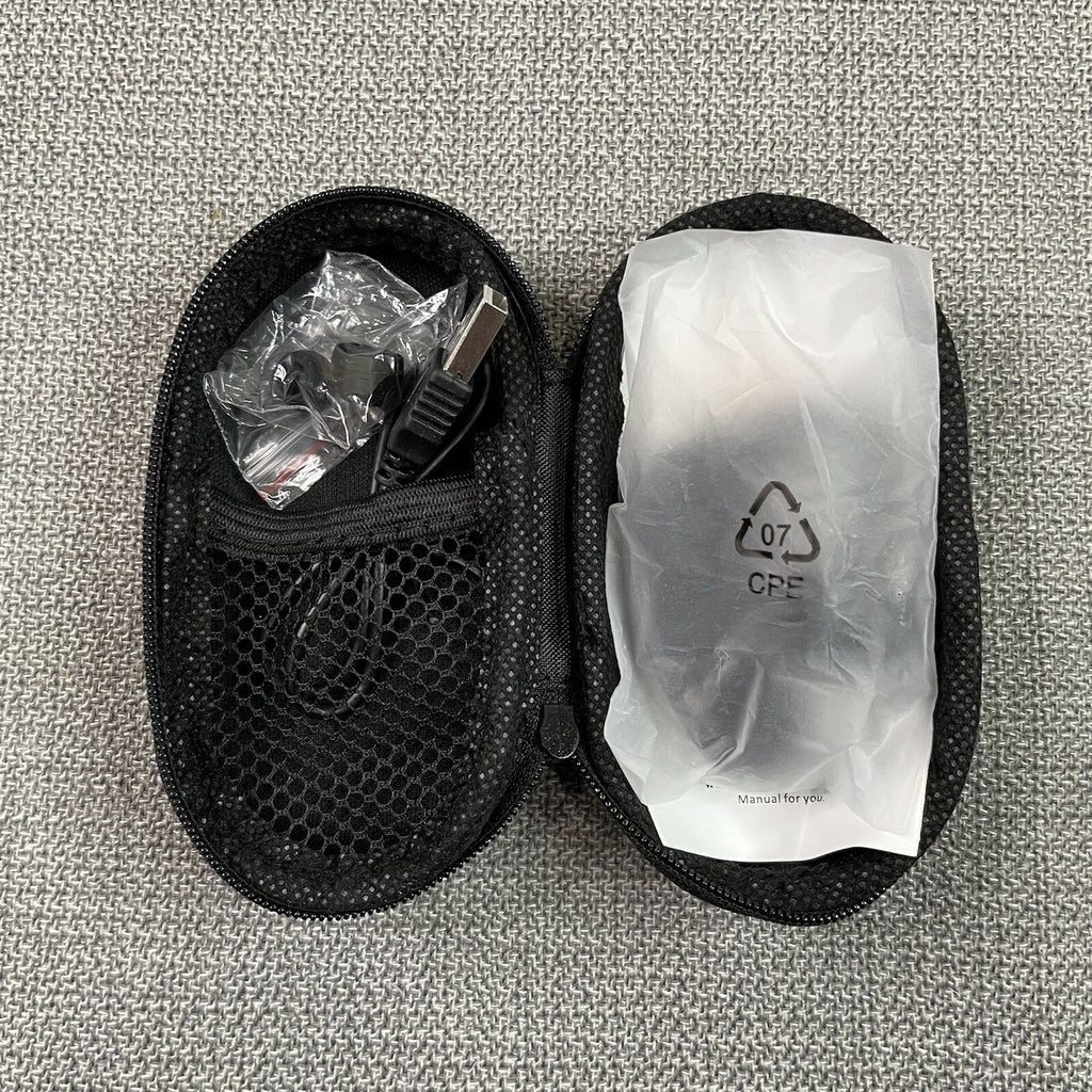 Ambar Black Bluetooth Earpiece with Case (Model: EF01)