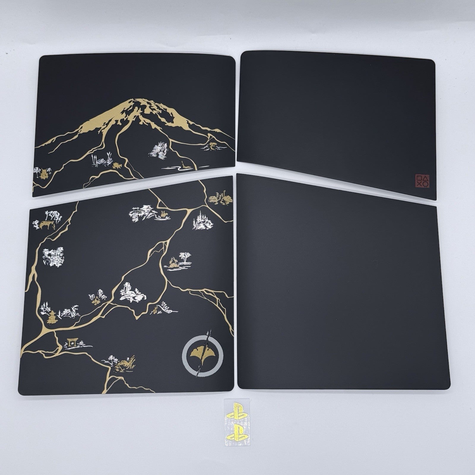 PlayStation 5 Ghost of Yotei  Black PS5 Slim Faceplate Cover Shell (Disc-Free)