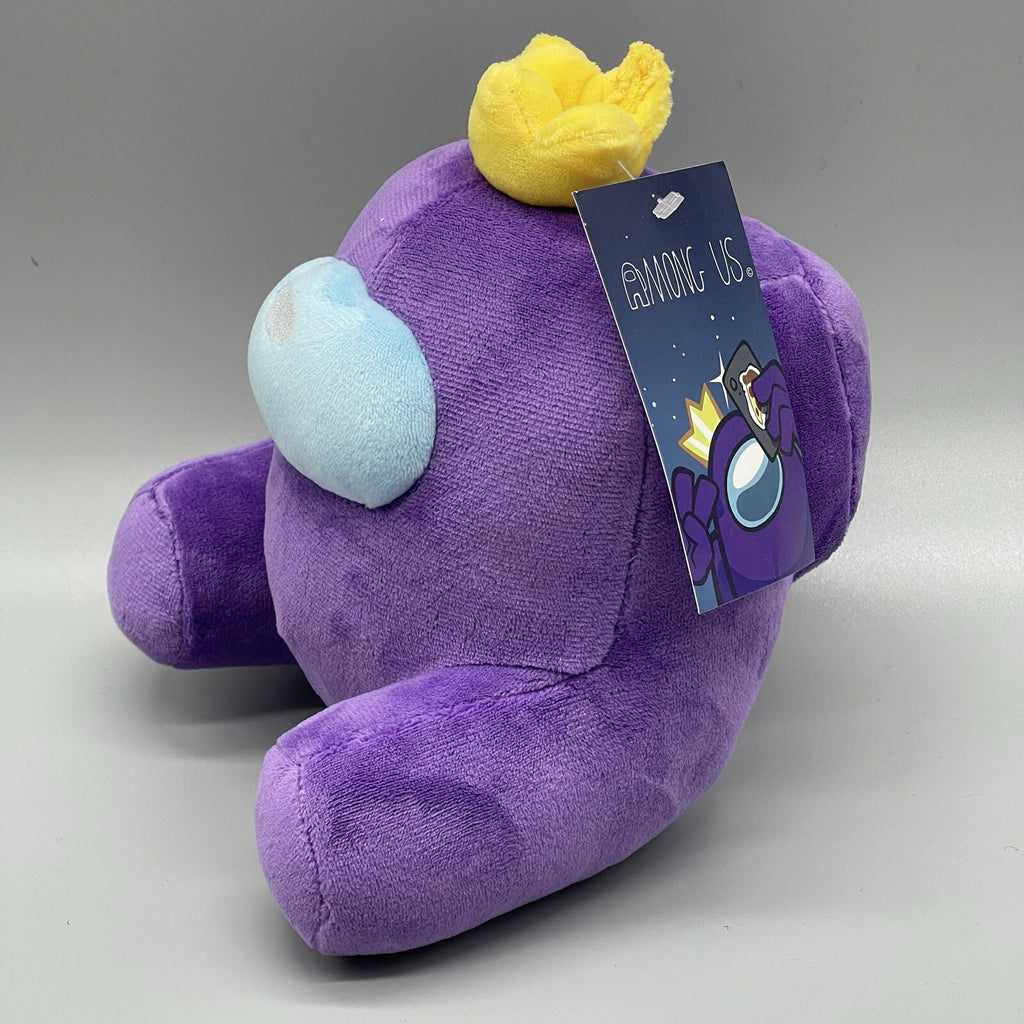 Purple Among Us Inner Sloth Imposter w/Crown 7" Soft Plush - New