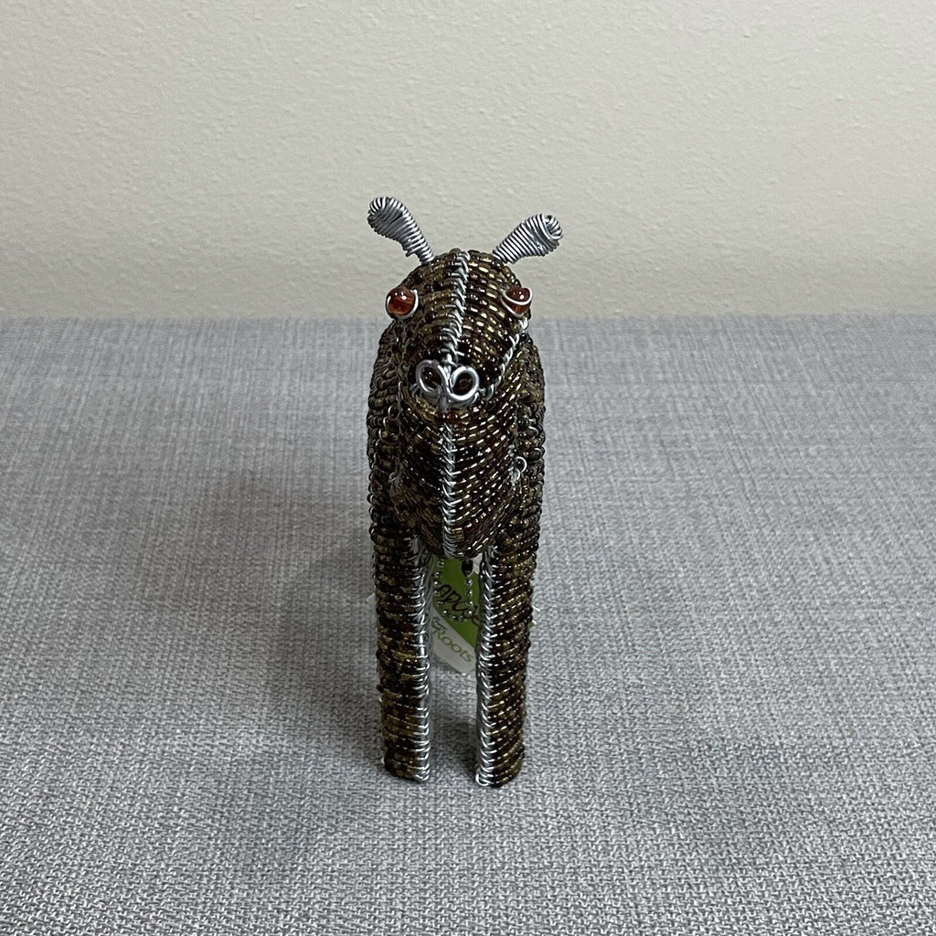 GrassRoots Creations (Beadworx) Decorative Metal Beaded Camel Sculpture