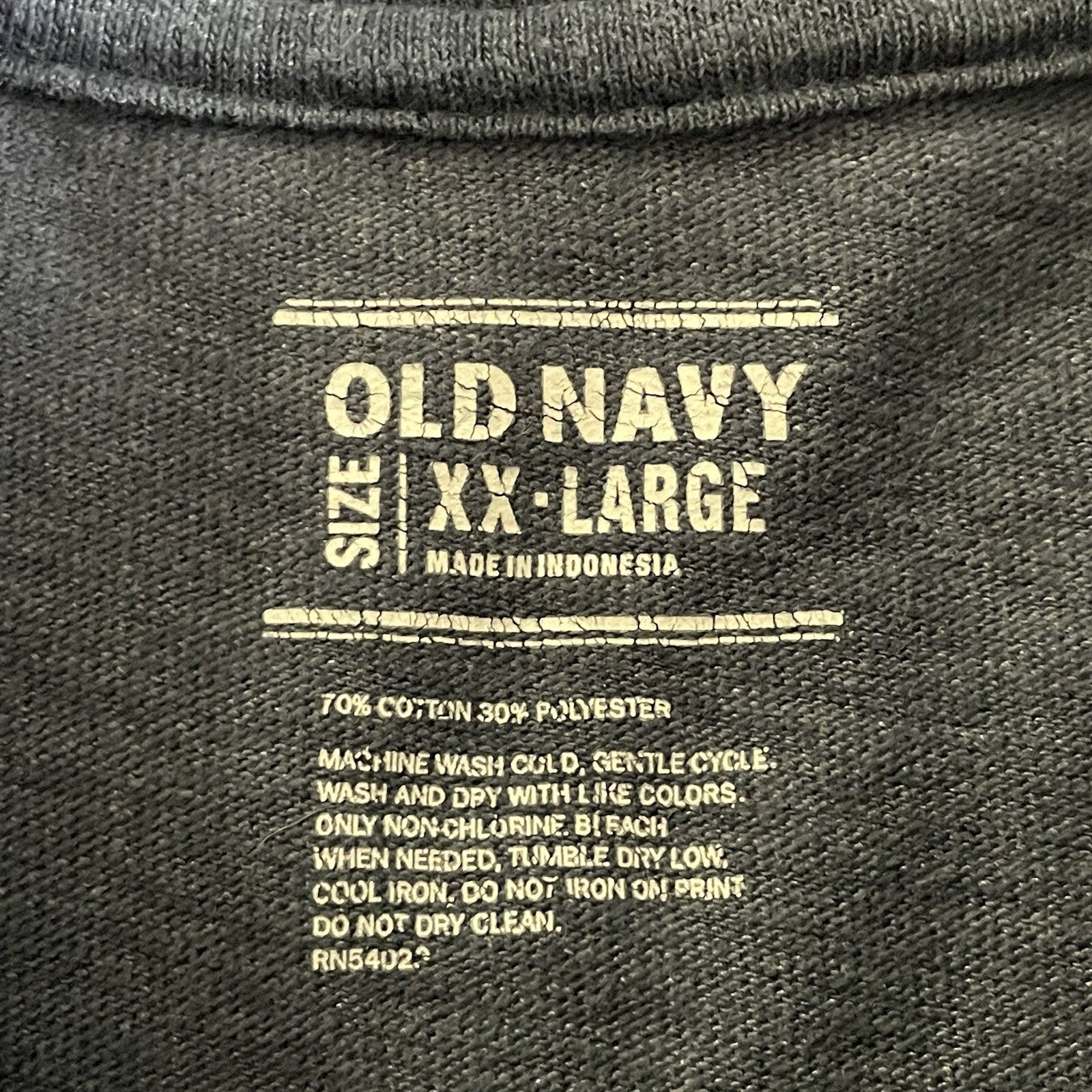 Old Navy Men's Size XX-Large (2XL) Blue Long Sleeve Casual Henley Shirt