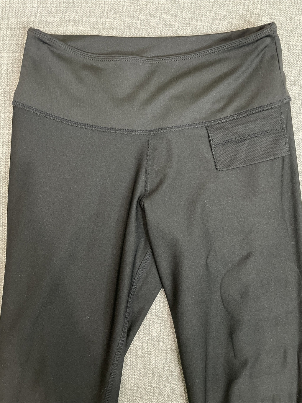 H&M Sport Women’s Black Pull On "Motivation Is The Key" Wording Leggings Size S