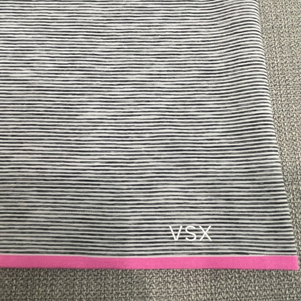 Victoria Secret Sport Women's Size XS Pink Gray Striped Athletic Tank Top