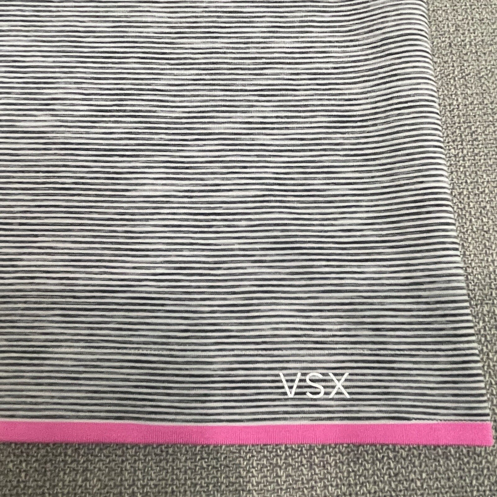 Victoria Secret Sport Women's Size XS Pink Gray Striped Athletic Tank Top