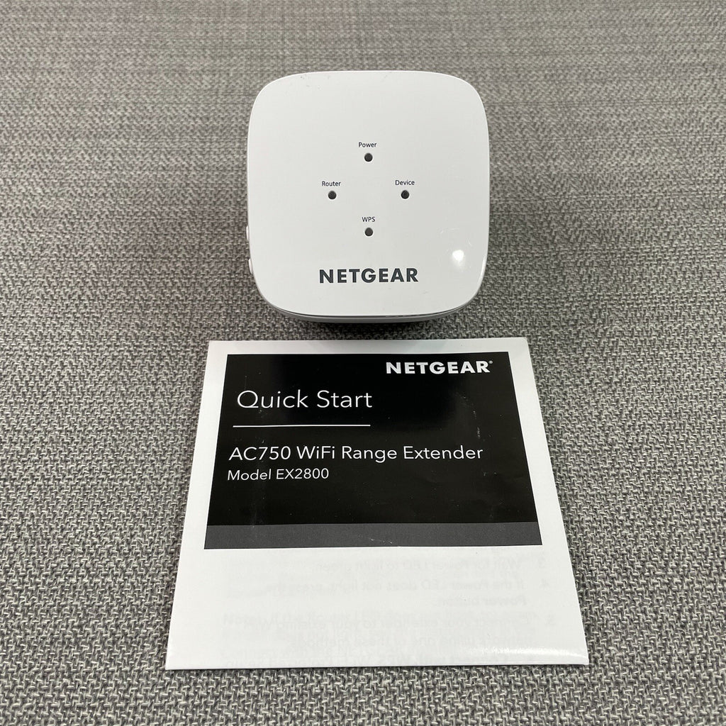 Netgear AC750 WiFi Range Extender- White (Model: EX2800)