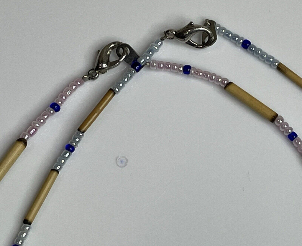 Women's (Girl's) Fashion Jewelry Blue & Purple Dolphin Charm Bead Necklace