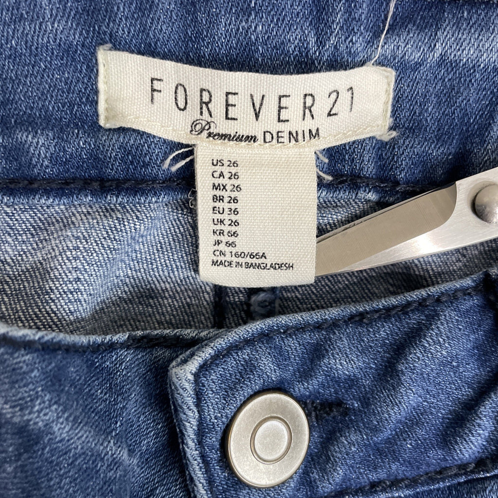Forever 21 Women’s Premium Distressed Denim Jeans Size 26