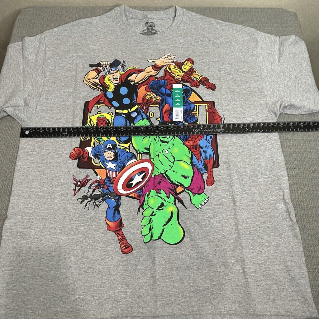 Marvel Men's Women's Adult Size XL Colorful Graphic Avenger Characters T-Shirt