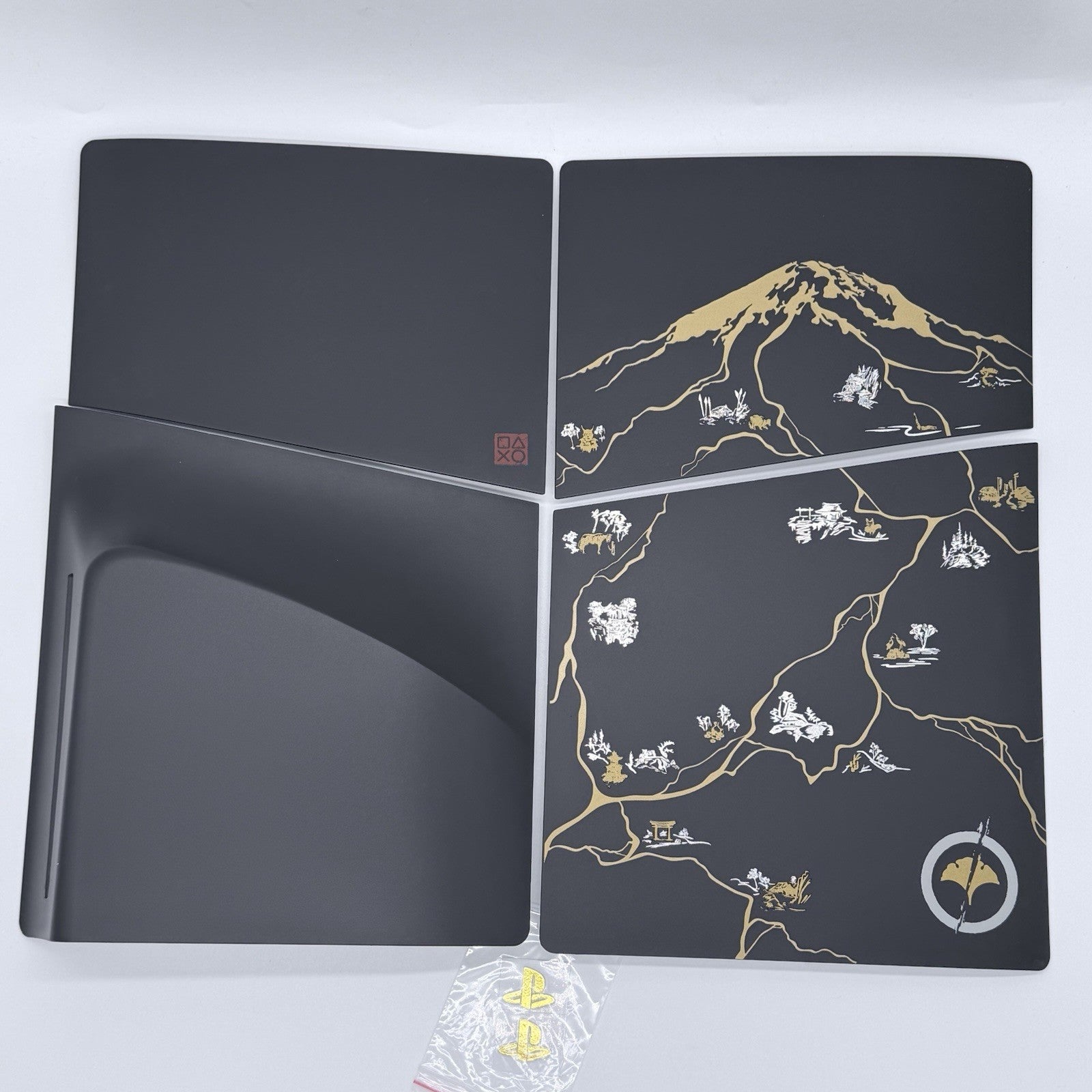 PlayStation 5 Ghost of Yotei  Black PS5 Slim Faceplate Cover Plate Shell Disc