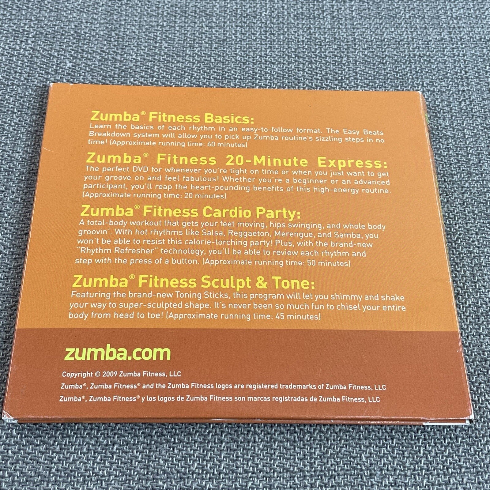 Zumba Fitness DVD’s ONLY (Set of 5 plus Booklet)