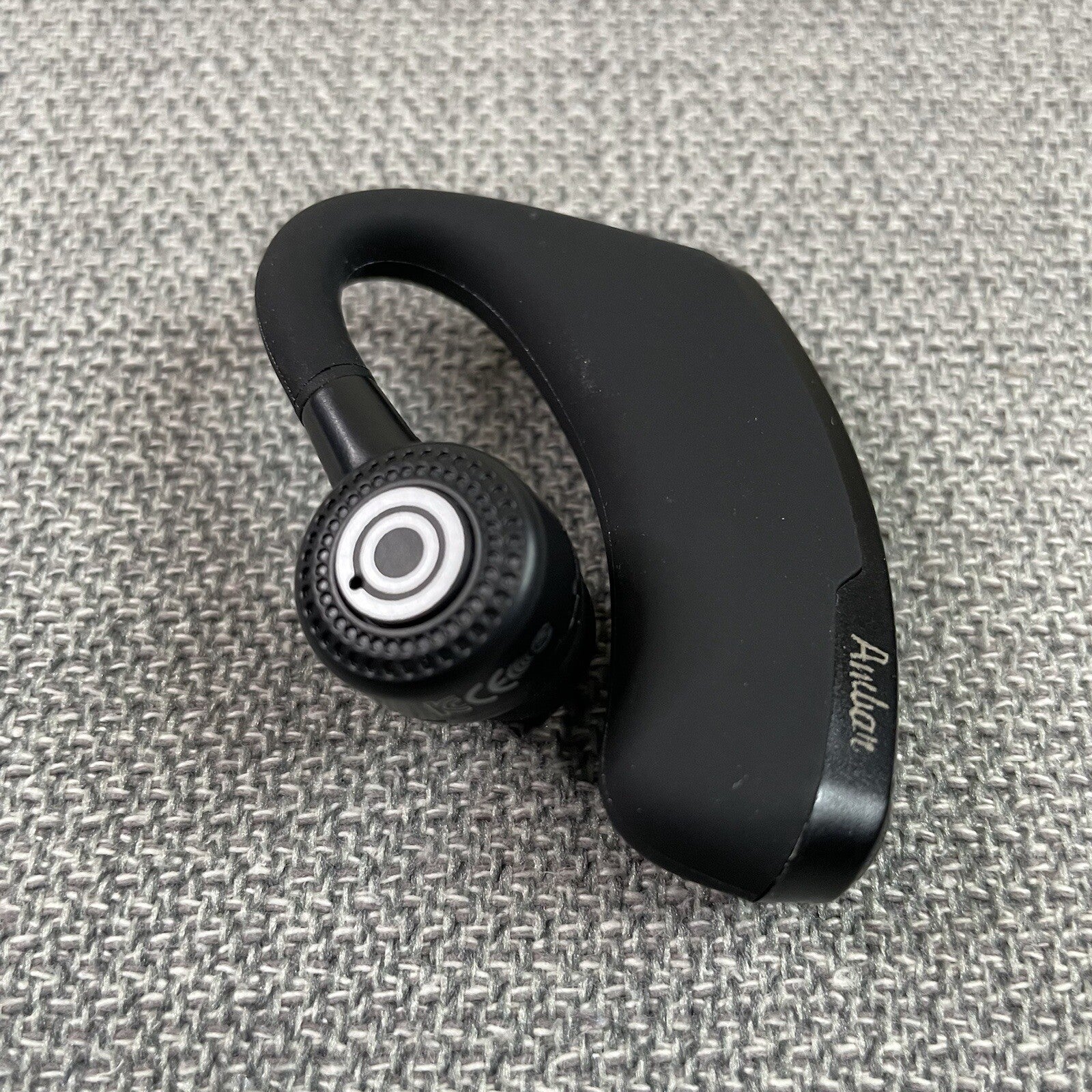 Ambar Black Bluetooth Earpiece with Case (Model: EF01)
