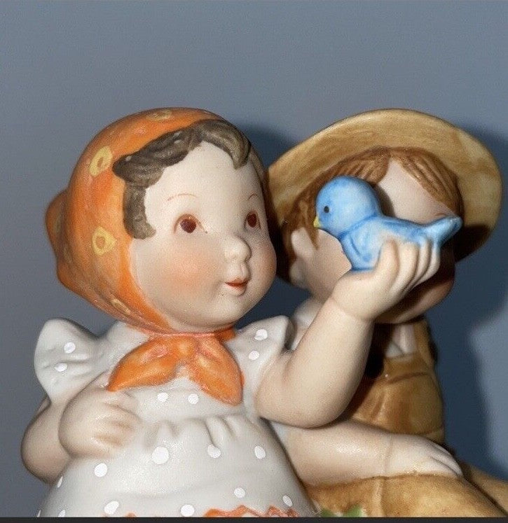 Designers Collection Simple Pleasures Gretchen Children Blue Bird Figurine