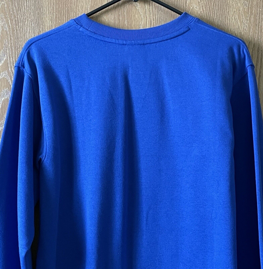 NWT Athletic Works Men's Size Small (34-36) DriWorks Blue Fleece Sweatshirt