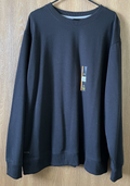 NWT Athletic Works Men's Size 2XL (50-52) DriWorks Black Fleece Sweatshirt