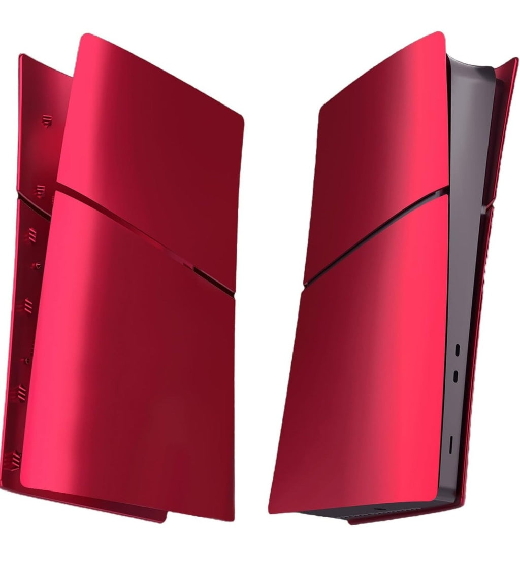 Volcanic Red PS5 Slim Faceplate Cover Plate Shell (Disc-Free) for PlayStation 5