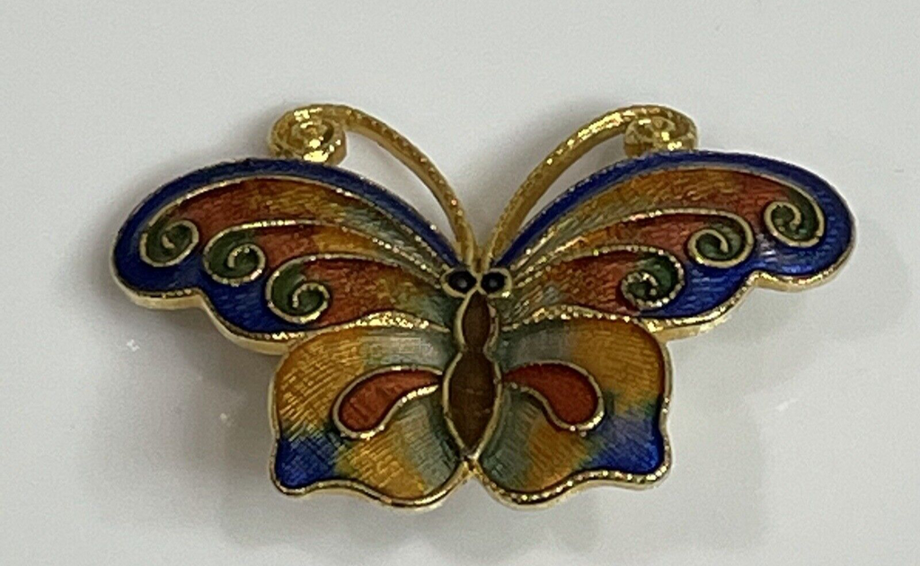 Women's Fashion Jewelry - Pins & Brooches - Colorful Textured Butterfly