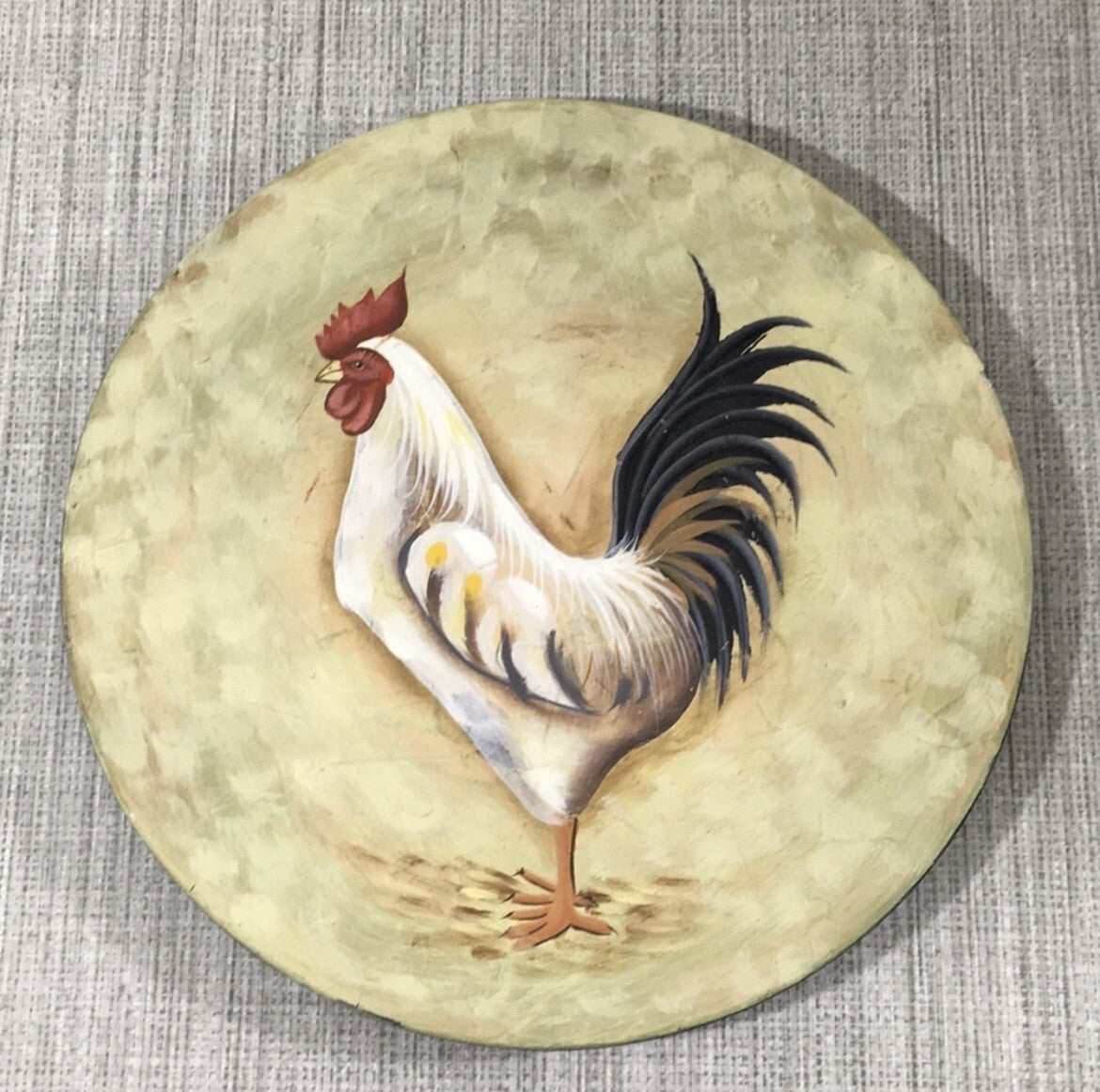 Decorative Rooster Display Plate / Art