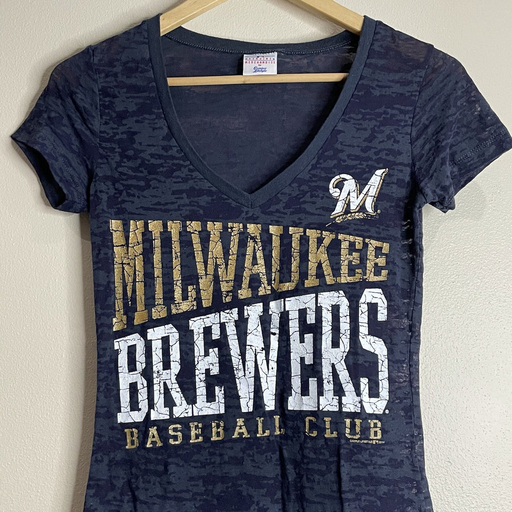 Campus Lifestyle MLB Milwaukee Brewers Women's Size Small Logo T-Shirt