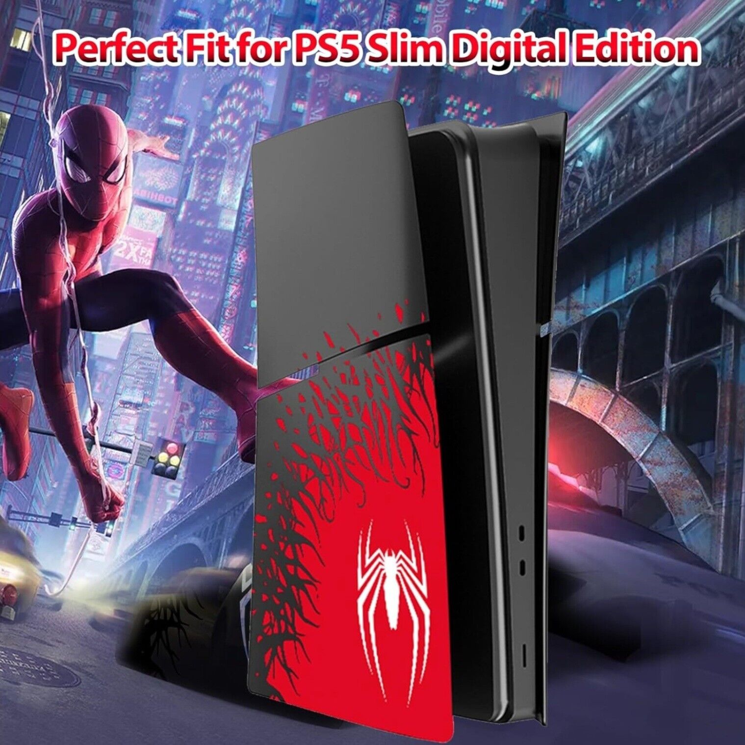 PlayStation 5 Spider-Man 2 PS5 Slim Faceplate Cover Plate Shell (Disc-Free)