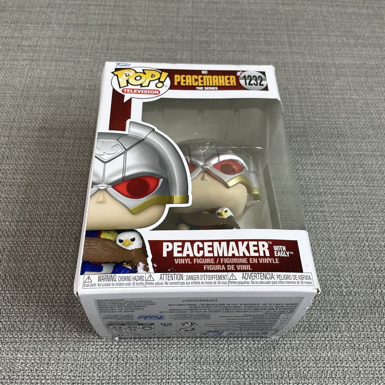 Funko Pop Television - DC Comics - Peacemaker w/Eagly The Series (1232) WORN BOX