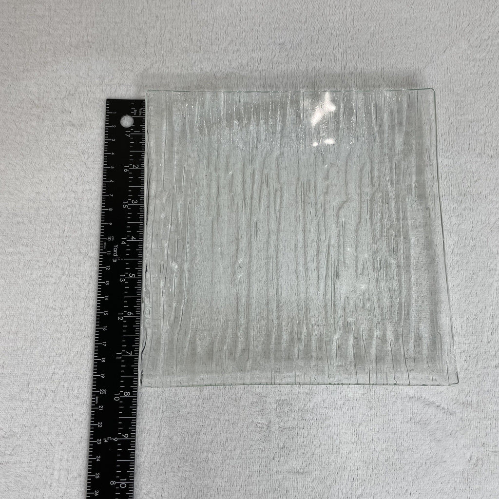 Decorative Glass Square Candle Holder / Trinket Tray / Jewelry / Display Tray