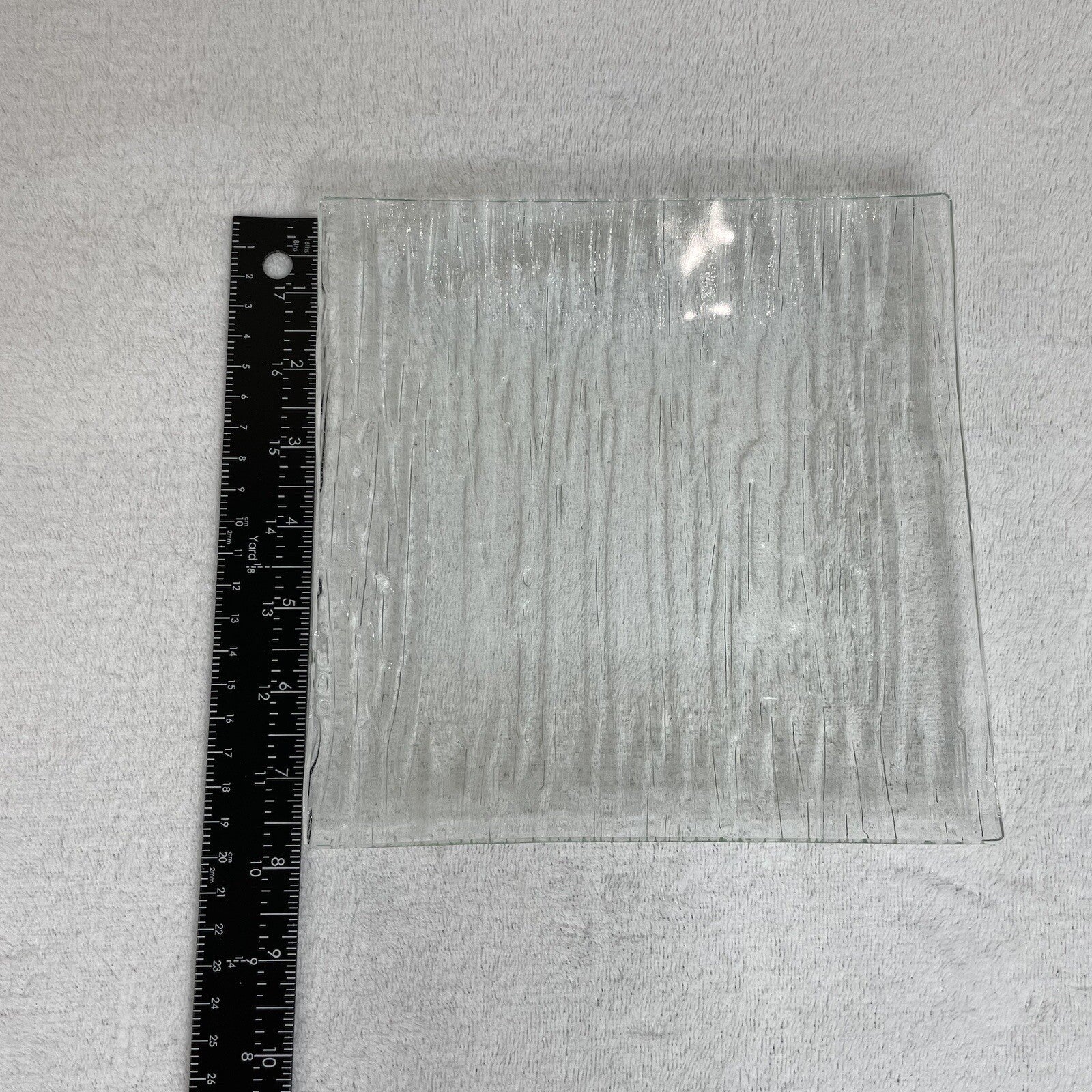 Decorative Glass Square Candle Holder / Trinket Tray / Jewelry / Display Tray