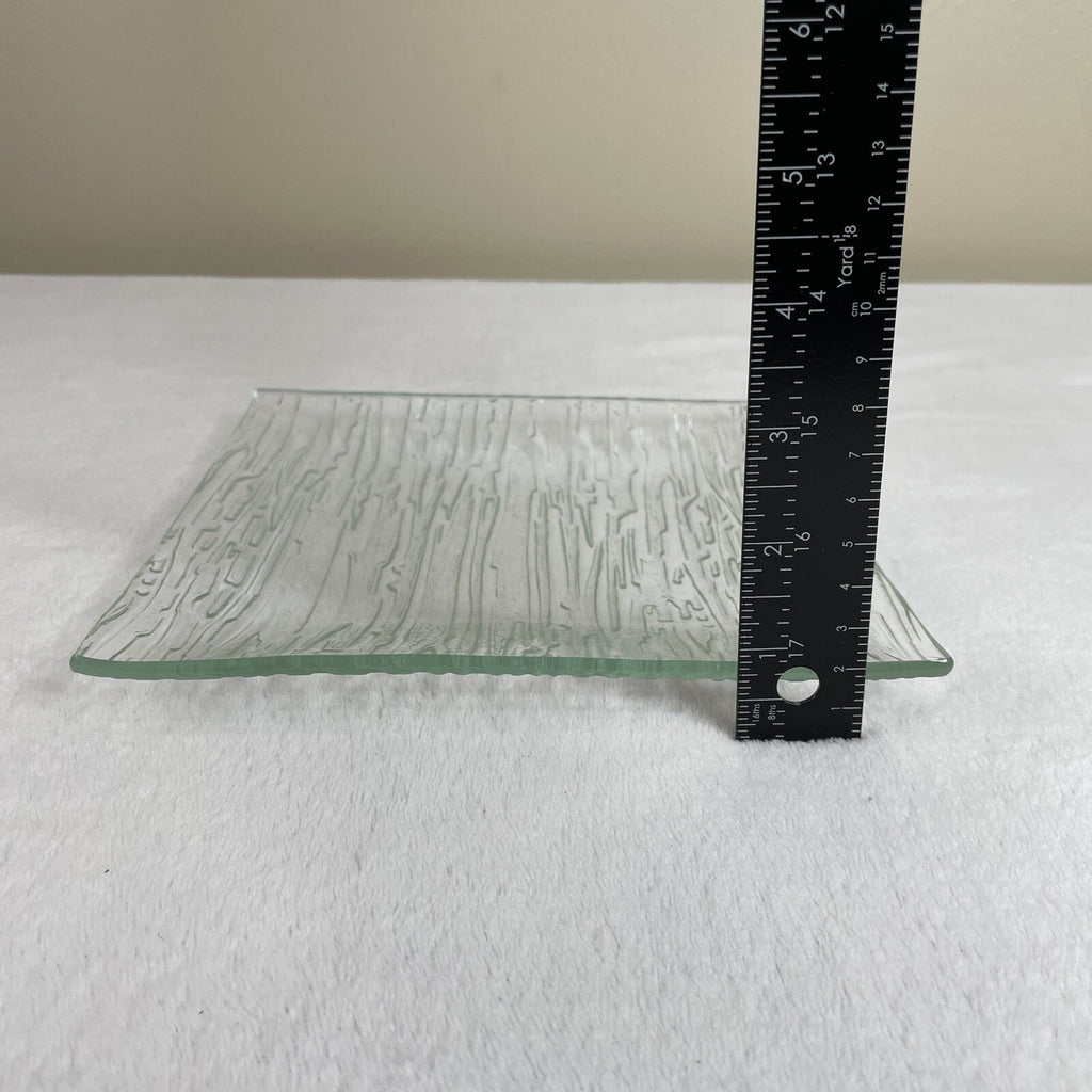 Decorative Glass Square Candle Holder / Trinket Tray / Jewelry / Display Tray