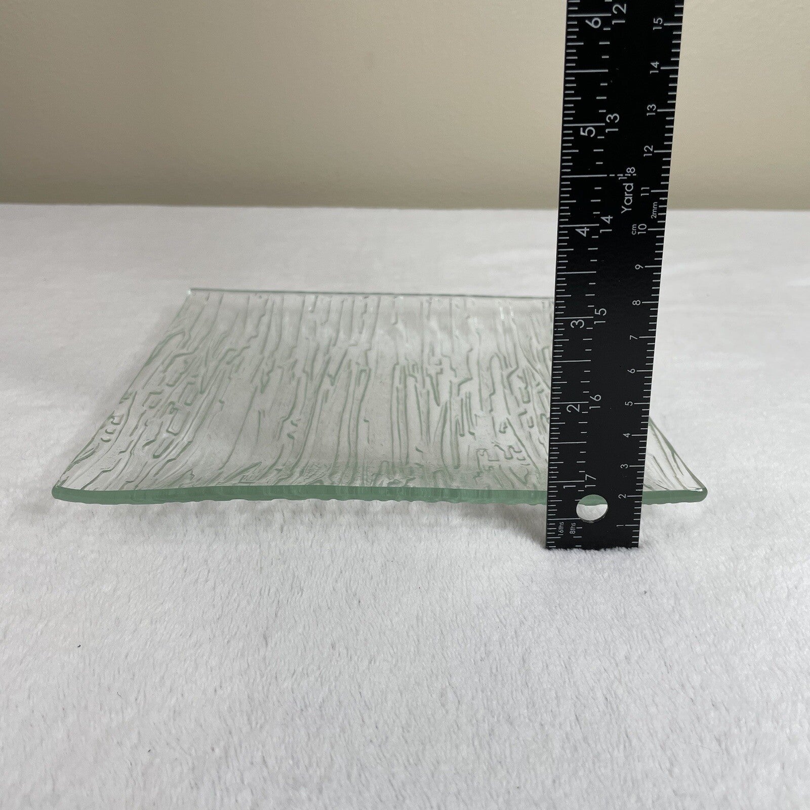 Decorative Glass Square Candle Holder / Trinket Tray / Jewelry / Display Tray