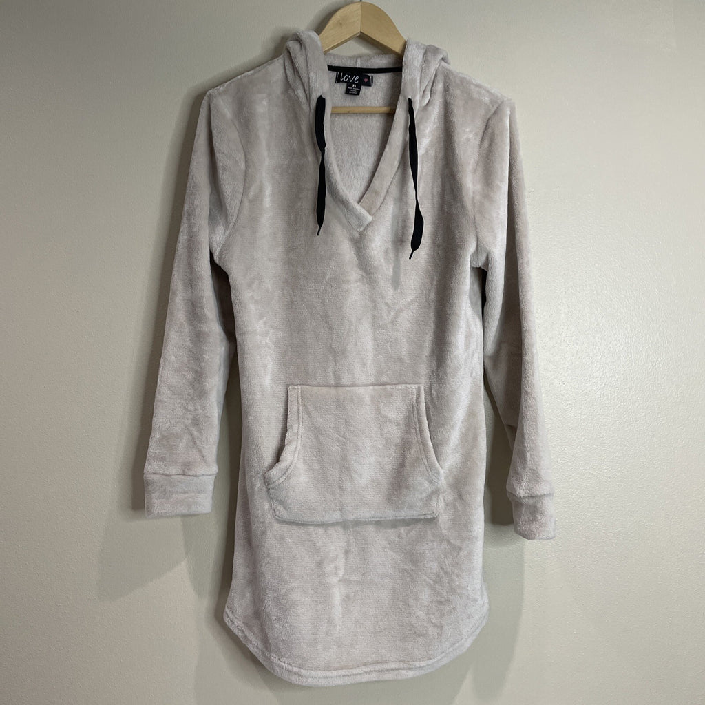 Love Brand Women’s Tan Plush Long Hoodie Size XL