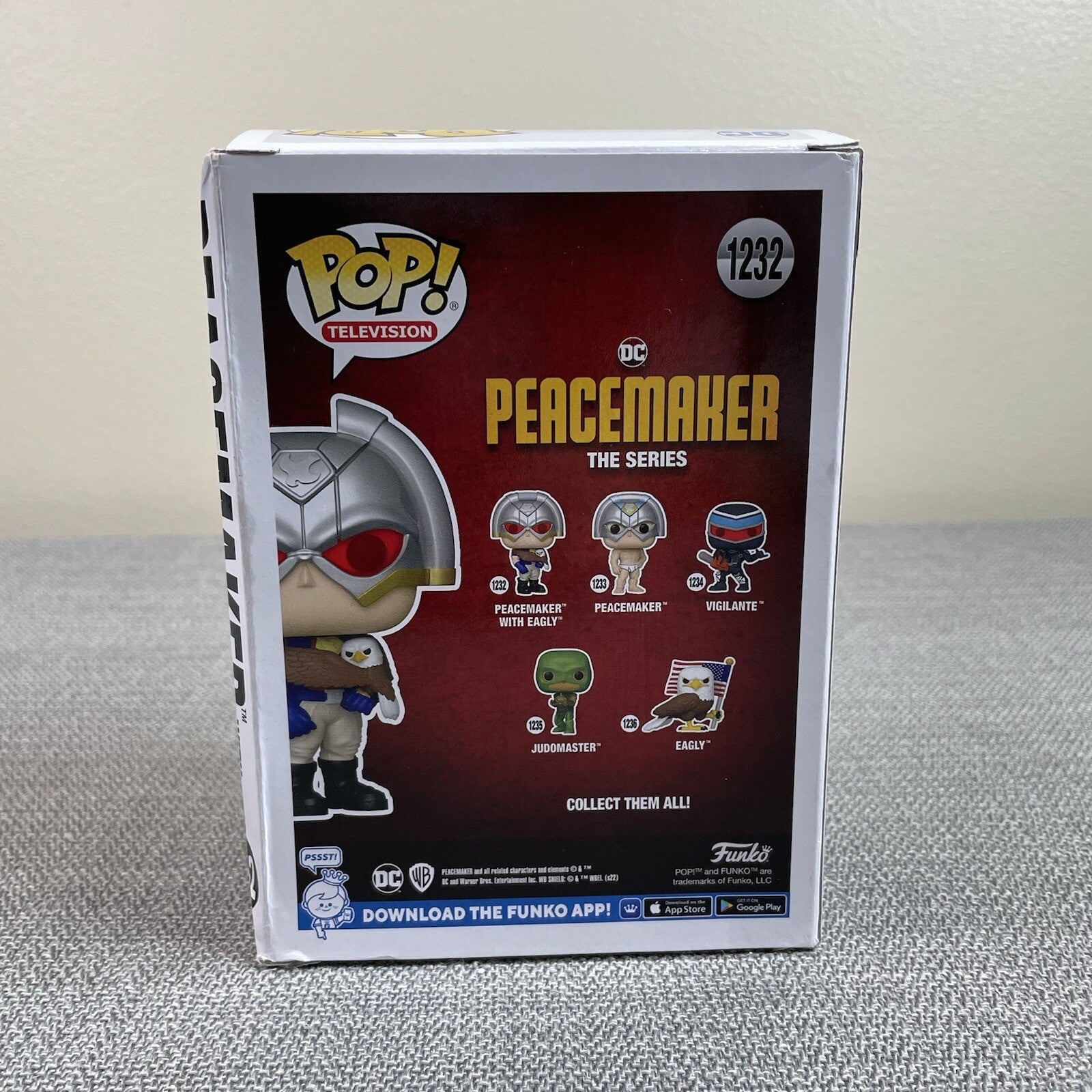 Funko Pop Television - DC Comics - Peacemaker w/Eagly The Series (1232) WORN BOX