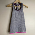Victoria Secret Sport Women's Size XS Pink Gray Striped Athletic Tank Top