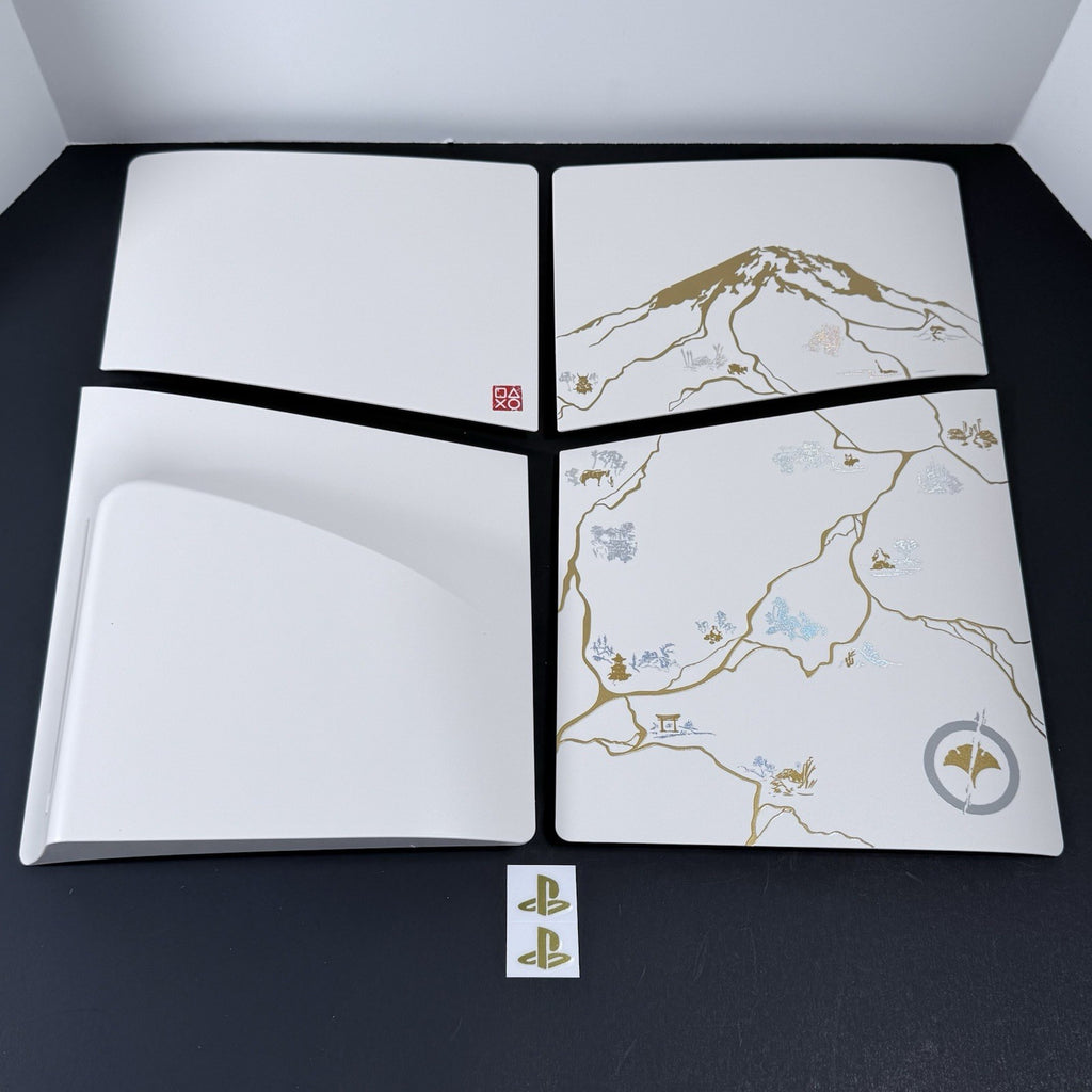 PlayStation 5 Ghost of Yotei  White PS5 Pro Faceplate Cover Shell Disc Version