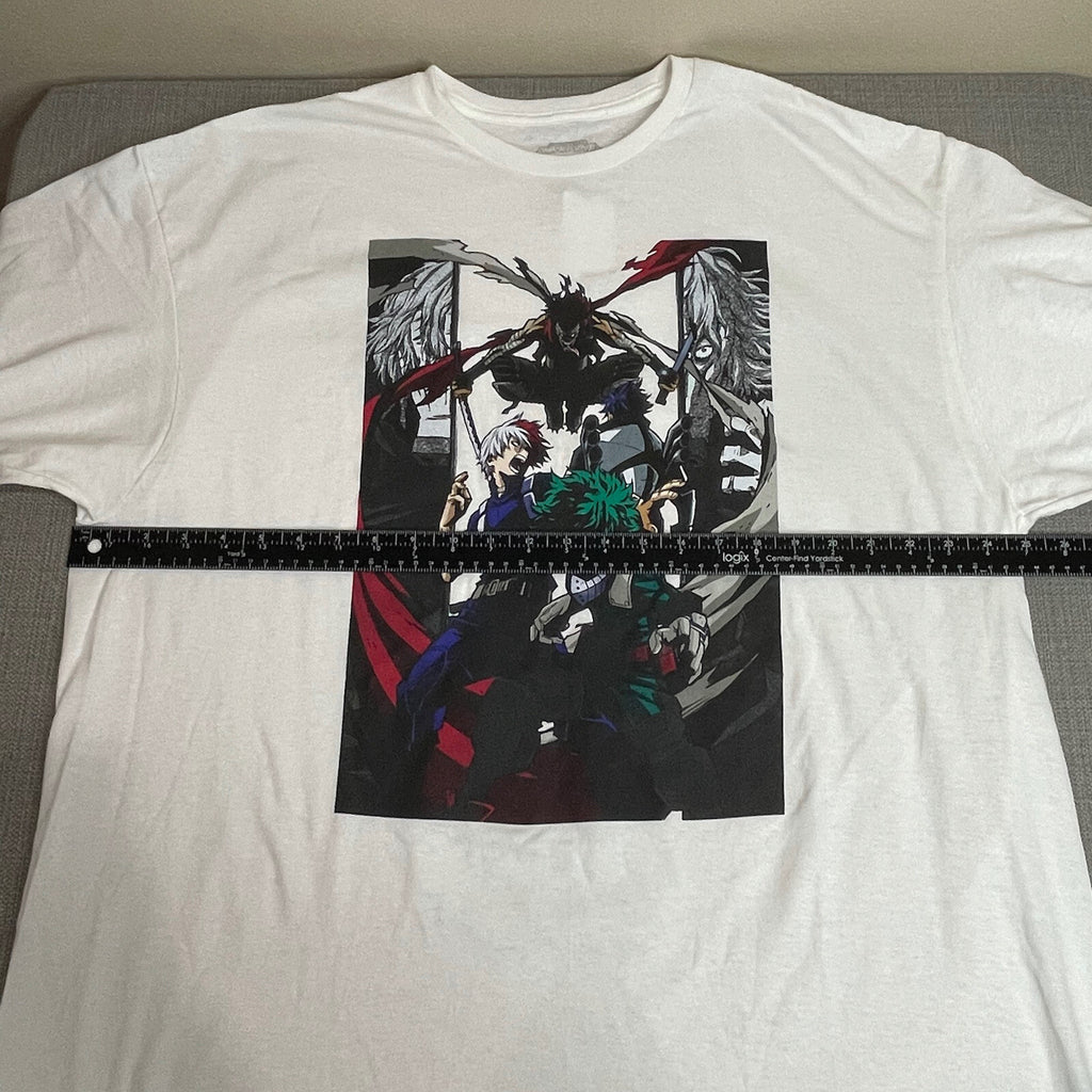 NWT My Hero Academia Men's Women's Adult 2XL (XXL) White Graphic T-Shirt
