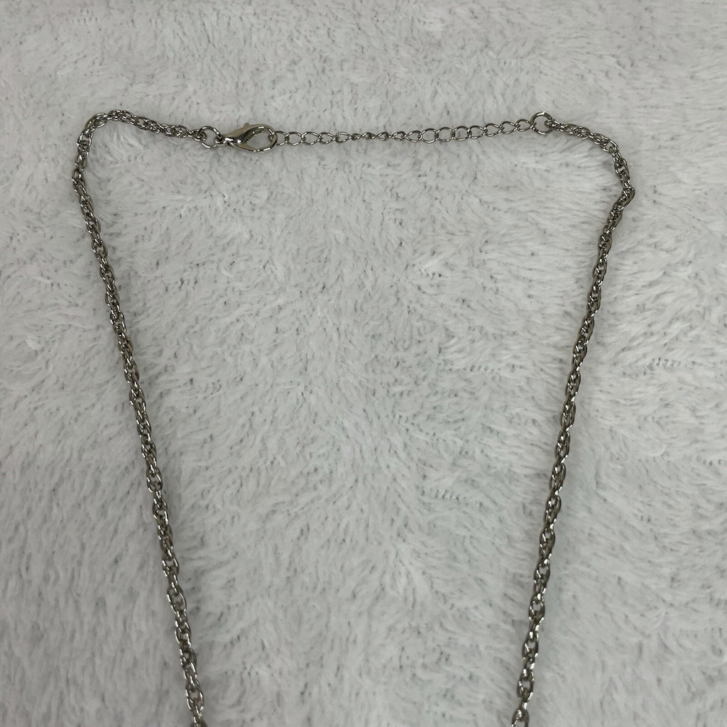 Women’s Fashion Jewely Turquoise Simulated Genstone & Silvertone Heart Necklace